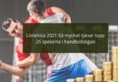 Lönelista 2021-Så mycket tjänar topp 25 spelarna i handbollsligan