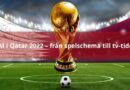 VM i Qatar 2022 – från spelschema till tv-tider