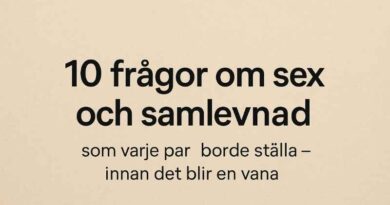 frågor om sex och samlevnad