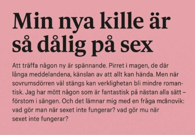 Abstrakt banner i pastellfärger för krönika om sex och relationer.