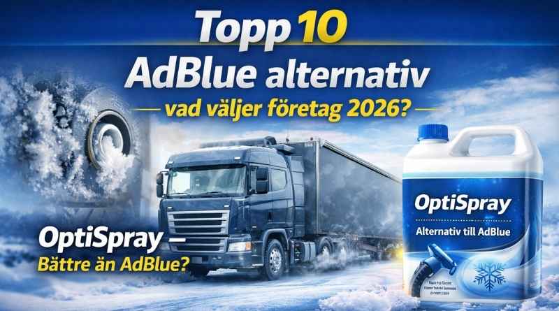 Topp 10 AdBlue alternativ för företag 2026 – OptiSpray och andra lösningar
